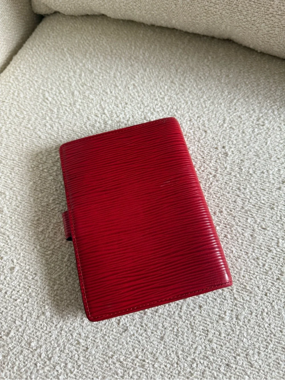 Louis Vuitton Red Agenda Wallet